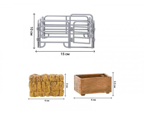 Игрушки фигурки MASAI MARA ММ205-027 в наборе серии На ферме, 8 пр.