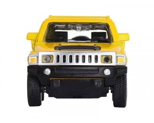 Машина АВТОПАНОРАМА Hummer H3, желтый, 1/43, инерция, в/к 17,5*12,5*6,5 см