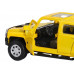 Машина АВТОПАНОРАМА Hummer H3, желтый, 1/43, инерция, в/к 17,5*12,5*6,5 см