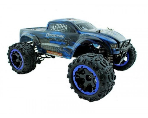 Радиоуправляемый монстр Remo Hobby Dinosaurs Master TWINS MOTOR (синий) 4WD 2.4G 1/8 RTR