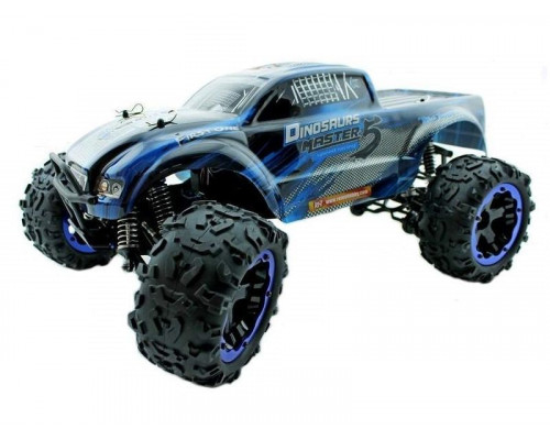 Радиоуправляемый монстр Remo Hobby Dinosaurs Master TWINS MOTOR (синий) 4WD 2.4G 1/8 RTR