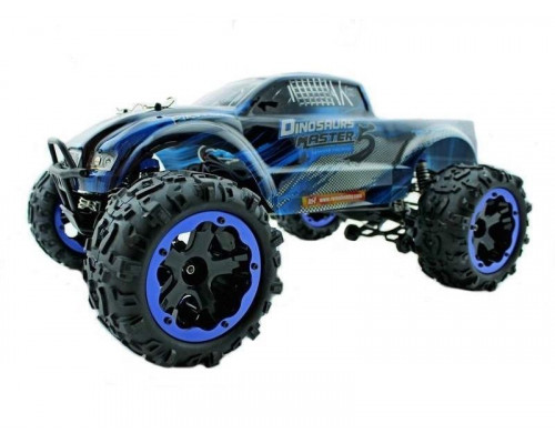 Радиоуправляемый монстр Remo Hobby Dinosaurs Master TWINS MOTOR (синий) 4WD 2.4G 1/8 RTR