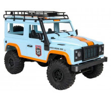 Радиоуправляемая машина MN MODEL английский внедорожник Defender  D90 (голубой) 4WD 2.4G 1/12 RTR