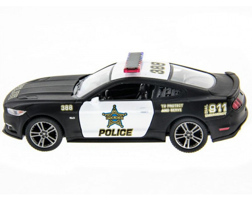 Машина Kinsmart 1:38 Ford Mustang GT 2015 (Police) инерция (1/12шт.) б/к