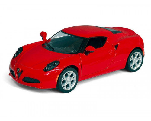 Машина Kinsmart ALFA ROMEO 4C инерция (1/12шт) 1:32 б/к