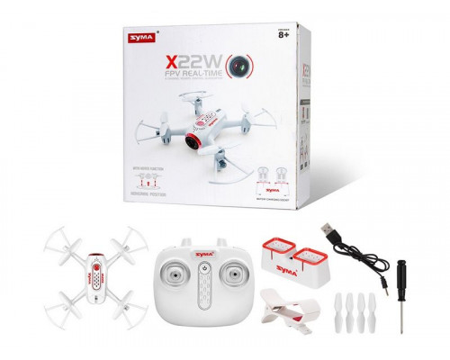 Р/У квадрокоптер Syma X22W-1 с FPV трансляцией Wi-Fi, камера 0,3 Мп, 2.4G RTF