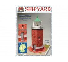 Сборная картонная модель Shipyard маяк Rotes Kliff Lighthouse (№87), 1/72