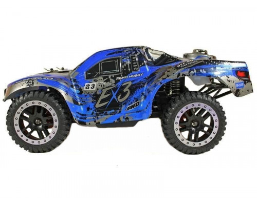 Радиоуправляемый шорт-корс Remo Hobby EX3 UPGRADE (синий) 4WD 2.4G 1/10 RTR