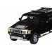 Машина АВТОПАНОРАМА Hummer H3, черный, 1/32, свет, звук, инерция, в/к 17,5*13,5*9 см