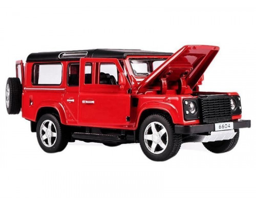 Машина Land Rover Defender 6604 1/32 свет, звук, в асс. инерция (1/12шт.), б/к, 15 см