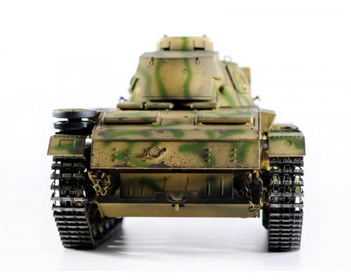 Р/У танк Taigen 1/16 Panzerkampfwagen III (Германия) дым, свет V3 2.4G RTR камуфляж