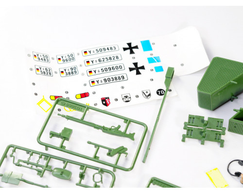 Комплект аксессуаров для танка Leopard 2A6 (полный комплект), неокрашен.