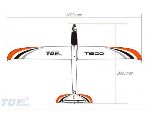 Радиоуправляемый планер Top RC T1800 (Propeller Power System) 1800мм KIT