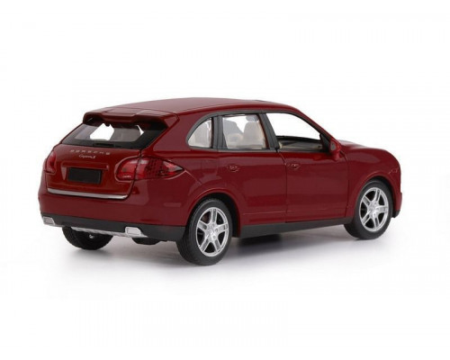 Машина АВТОПАНОРАМА Porsche Cayenne S, бордовый, 1/24, в/к 24,5*12,5*10,5 см