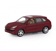 Машина "АВТОПАНОРАМА" Porsche Cayenne S, бордовый, 1/24, в/к 24,5*12,5*10,5 см