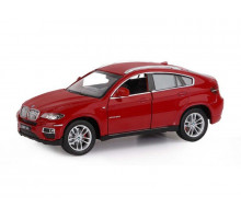 Машина "АВТОПАНОРАМА" BMW X6, бордовый, 1/26, в/к 24,5*12,5*10,5 см