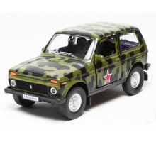 Машина Autotime "LADA 4x4" армейская 1:36