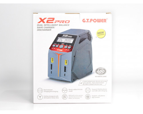 Универсальное зарядное устройство G.T.Power X2PRO Dual Power 11-26/220В, 12Aх2