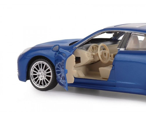 Машина АВТОПАНОРАМА Porsche Panamera S, синий, 1/24, свет, звук, в/к 24,5*12,5*10,5 см