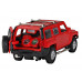 Машина АВТОПАНОРАМА Hummer H3, красный, 1/32, свет, звук, инерция, в/к 17,5*13,5*9 см