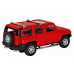 Машина АВТОПАНОРАМА Hummer H3, красный, 1/32, свет, звук, инерция, в/к 17,5*13,5*9 см