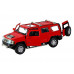 Машина АВТОПАНОРАМА Hummer H3, красный, 1/32, свет, звук, инерция, в/к 17,5*13,5*9 см