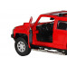 Машина АВТОПАНОРАМА Hummer H3, красный, 1/32, свет, звук, инерция, в/к 17,5*13,5*9 см