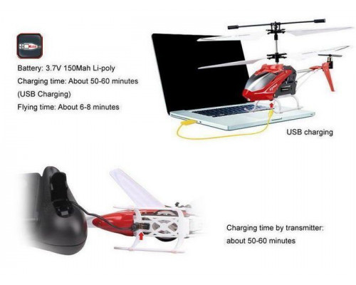 Р/У вертолет Syma S5 (белый) IR RTF