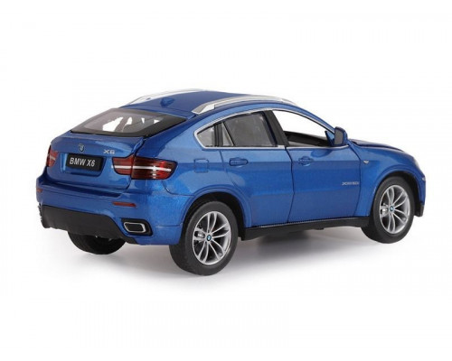 Машина АВТОПАНОРАМА BMW X6, синий, 1/26, звук, в/к 24,5*12,5*10,5 см