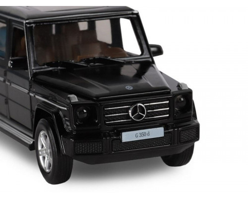 Машина АВТОПАНОРАМА Mercedes-Benz G350d, черный, 1/32, свет, звук, инерция, в/к 18*9*13,5 см