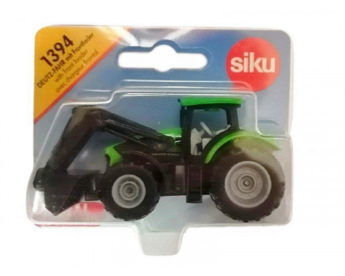 Трактор Siku 1394 Deutz-Fahr TTV 7250, с фронтальным погрузчиком