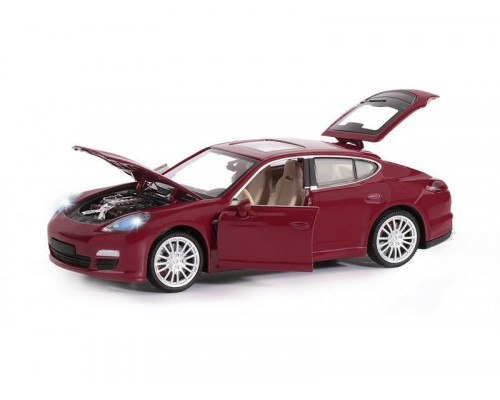 Машина АВТОПАНОРАМА Porsche Panamera S, красный, 1/24, в/к 24,5*12,5*10,5 см