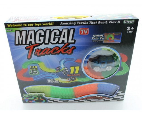 Трек гибкий Magic Tracks Светится в темноте, 150 деталей