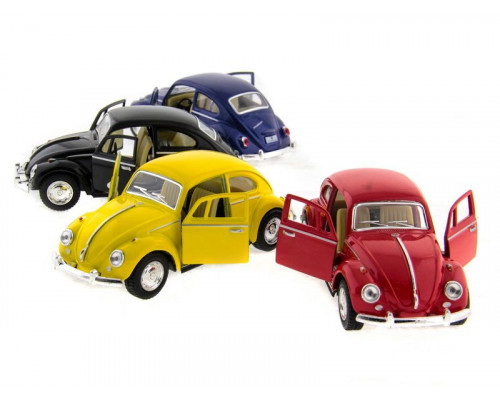 Машина Kinsmart Volkswagen Classical Beetle инерция (1/12шт.) 1:32 б/к