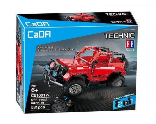 Р/У конструктор CaDA Technic машина Jeep Wrangler (531 деталь)