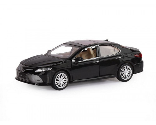 Машина АВТОПАНОРАМА Toyota Camry, черный, 1/32, свет, звук, инерция, в/к 17,5*13,5*9 см