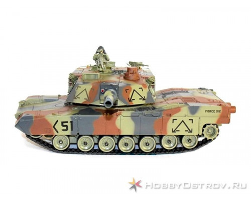 Р/У танк Huan Qi 1:28 M1A2 Abrams, 27/40МГц, стреляет шариками