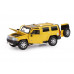 Машина АВТОПАНОРАМА Hummer H3, желтый, 1/24, свет, звук, в/к 24,5*12,5*10,5 см