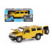 Машина АВТОПАНОРАМА Hummer H3, желтый, 1/24, свет, звук, в/к 24,5*12,5*10,5 см