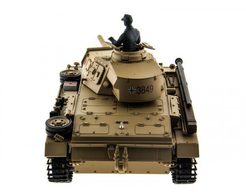 Р/У танк Heng Long 1/16 Panzerkampfwagen III (Германия) 2.4G RTR PRO песочный