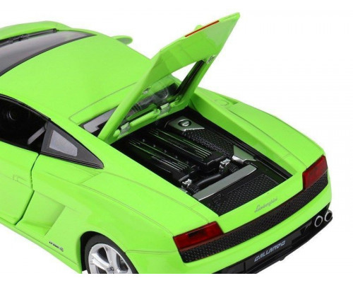 Машина АВТОПАНОРАМА Lamborghini Gallardo LP560-4, зеленый, 1/24, свет, звук, в/к 24,5*12,5*10,5см