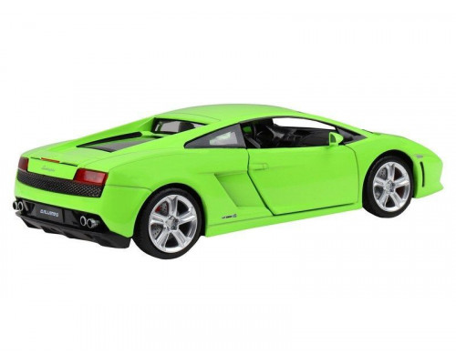 Машина АВТОПАНОРАМА Lamborghini Gallardo LP560-4, зеленый, 1/24, свет, звук, в/к 24,5*12,5*10,5см