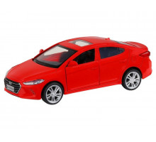 Машина "АВТОПАНОРАМА" HYUNDAI ELANTRA, красный, 1/40, инерция, в/к 17,5*12,5*6,5 см