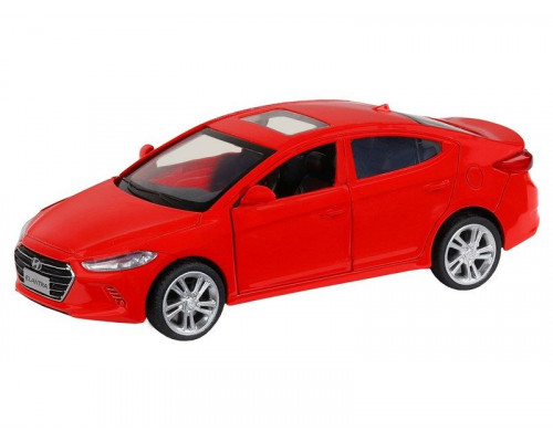 Машина АВТОПАНОРАМА HYUNDAI ELANTRA, красный, 1/40, инерция, в/к 17,5*12,5*6,5 см