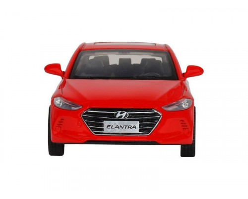 Машина АВТОПАНОРАМА HYUNDAI ELANTRA, красный, 1/40, инерция, в/к 17,5*12,5*6,5 см