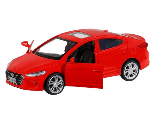 Машина АВТОПАНОРАМА HYUNDAI ELANTRA, красный, 1/40, инерция, в/к 17,5*12,5*6,5 см