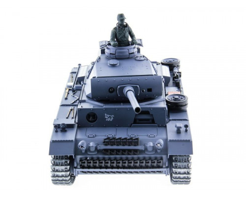 Р/У танк Heng Long 1/16 Panzerkampfwagen III (Германия) 2.4G RTR PRO темно-серый