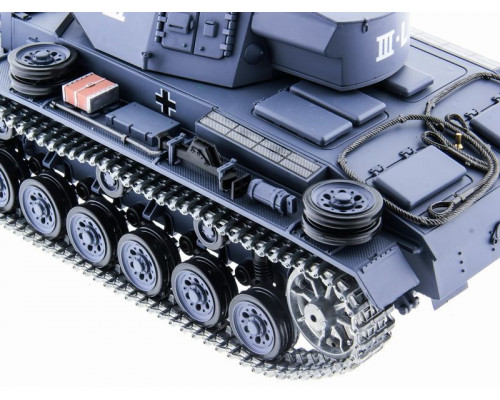 Р/У танк Heng Long 1/16 Panzerkampfwagen III (Германия) 2.4G RTR PRO темно-серый