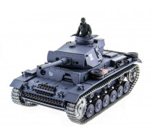 Р/У танк Heng Long 1/16 Panzerkampfwagen III (Германия) 2.4G RTR PRO темно-серый