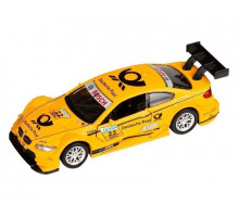 Машина "АВТОПАНОРАМА" BMW M3 DTM, желтый, 1/42, инерция, в/к 17,5*12,5*6,5 см